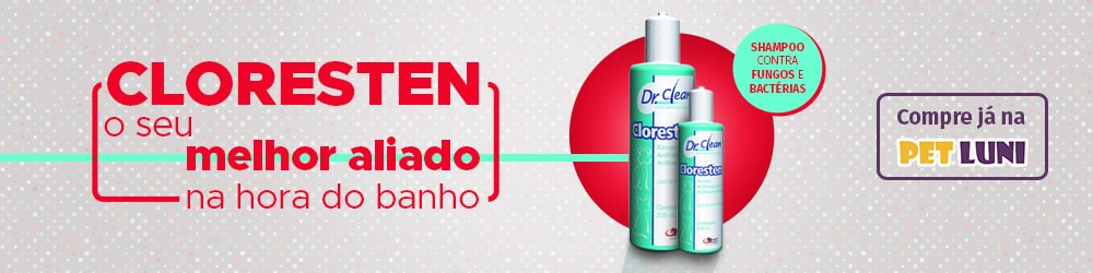 Foto do shampoo antibacteriano e antifúngico Cloresten