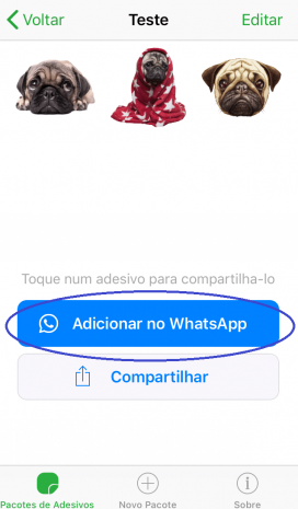 Screenshot passo 6 como criar figurinhas para whatsapp